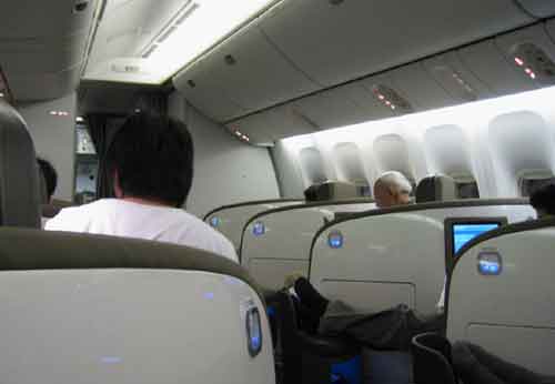 ニュージーランド航空ビジネスプレミア座席